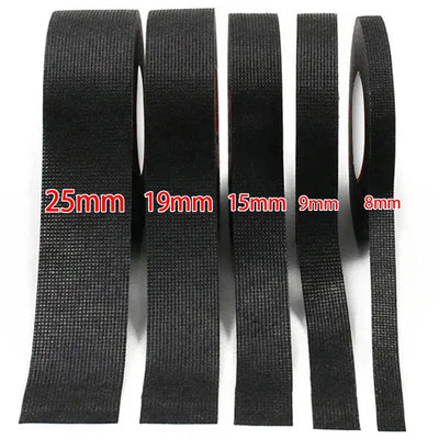 Electrical Tape Heat-resistant Harness Bundle Insulation Auto Wiring Fabric Cloth Wrap Waterproof Cable Organizer Adhesive Tapes
