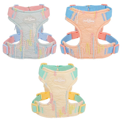 Cute Korean-Style Dog Harness & Leash – No-Pull Adjustable Vest for Small Pets, Ideal for Walks