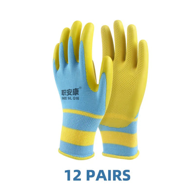 Safety Work Gloves Non-slip Wear-resistant Breathable Nitrile Gloves Rubber Protective Equipment Soft Puncture Proof