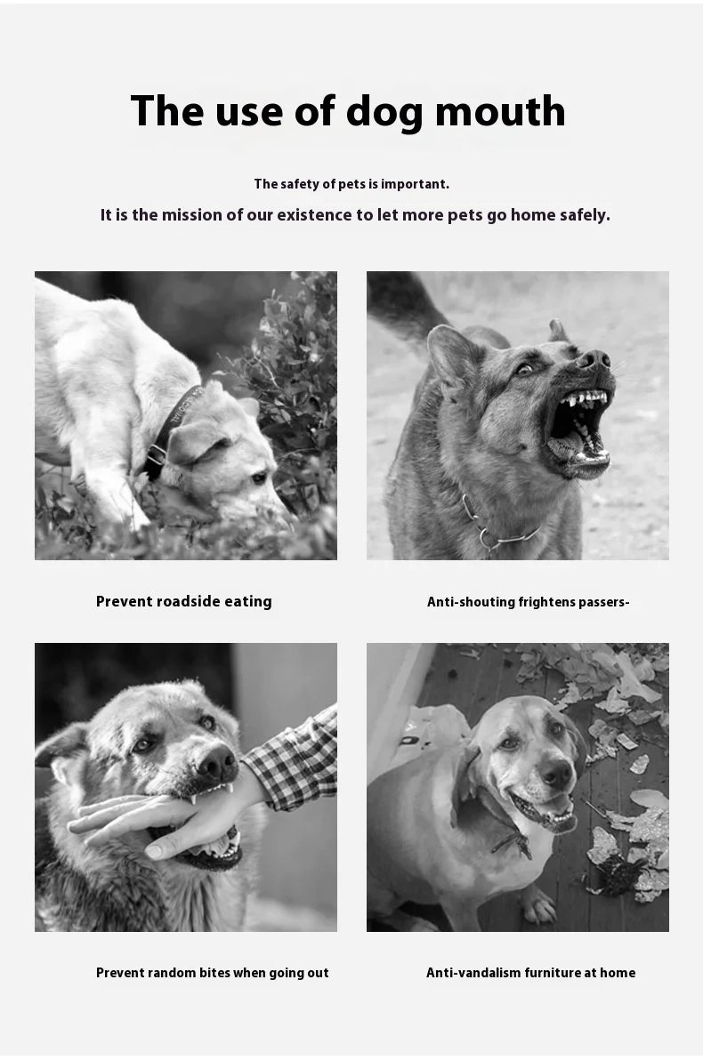 Adjustable Reflective Dog Muzzle – Anti-Chew & Escape-Proof Training Mask | Breathable & Safe for All Sizes