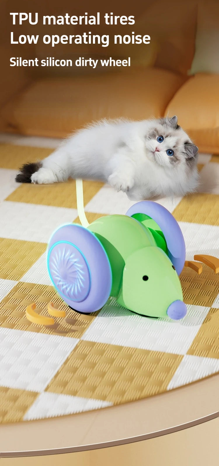 Pet Toys Interactive Cat Toy Electric Mouse Car