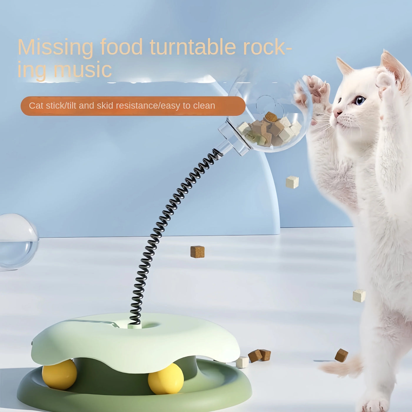 Interactive Cat & Dog Treat Ball – Puzzle Feeder Toy with Catnip | Slow Food Dispensing Fun