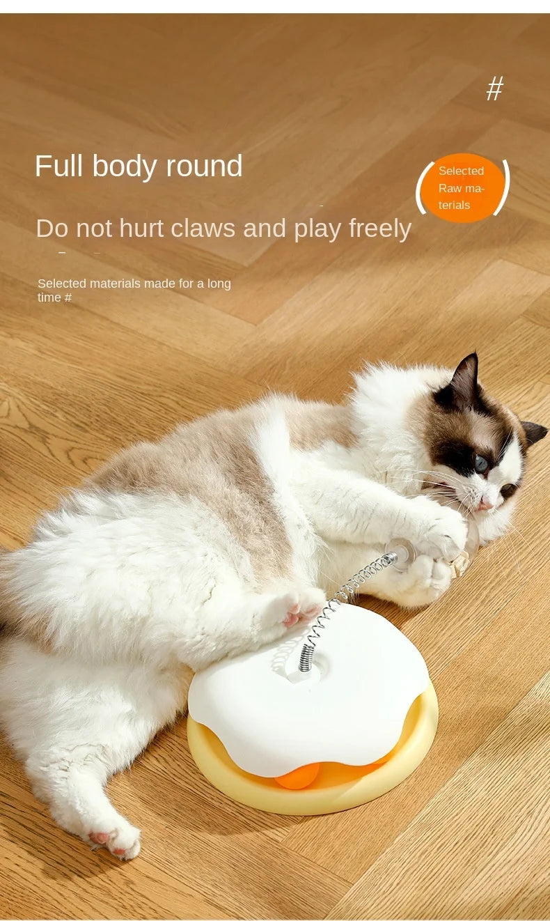 Interactive Cat & Dog Treat Ball – Puzzle Feeder Toy with Catnip | Slow Food Dispensing Fun