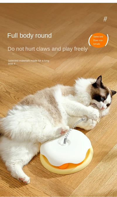 Interactive Cat & Dog Treat Ball – Puzzle Feeder Toy with Catnip | Slow Food Dispensing Fun