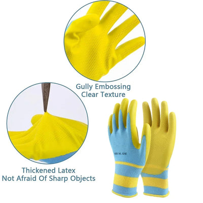 Safety Work Gloves Non-slip Wear-resistant Breathable Nitrile Gloves Rubber Protective Equipment Soft Puncture Proof