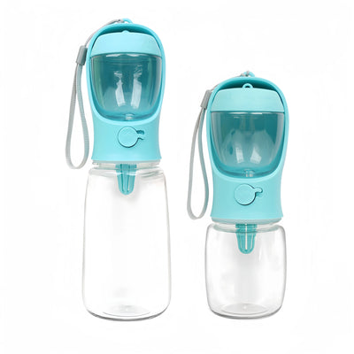 Portable Dog & Cat Water Bottle with Food Container – Travel Feeder Bowl for Pets | Easy Outdoor Hydration