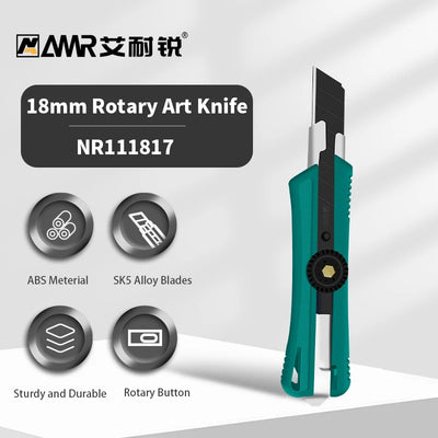 Utility Knife Sharp Cut Heavy Duty Steel Break 18mm Blade Paper Cut Electrician Utility Knife