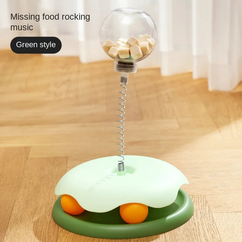 Interactive Cat & Dog Treat Ball – Puzzle Feeder Toy with Catnip | Slow Food Dispensing Fun