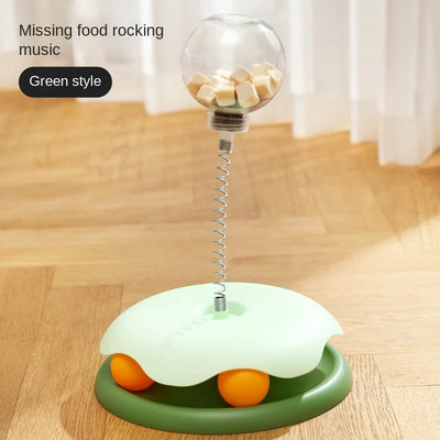 Interactive Cat & Dog Treat Ball – Puzzle Feeder Toy with Catnip | Slow Food Dispensing Fun