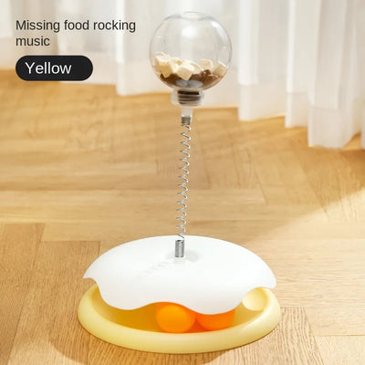 Interactive Cat & Dog Treat Ball – Puzzle Feeder Toy with Catnip | Slow Food Dispensing Fun