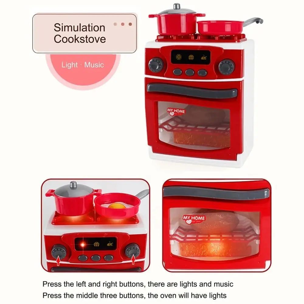 Kitchen Appliances Toys Toy Kitchen Set for Kids Play Kitchen Doll House Accessories Blender Coffee Maker Machine Mixer Toaster