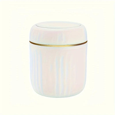 Bedroom and Office Essential  Mini Desktop Trash Can with Lid  Made of Durable Plastic  Home Supplies