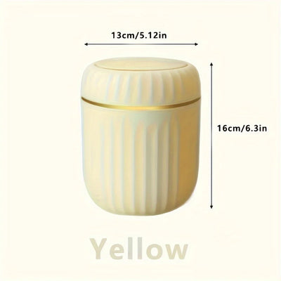 Bedroom and Office Essential  Mini Desktop Trash Can with Lid  Made of Durable Plastic  Home Supplies