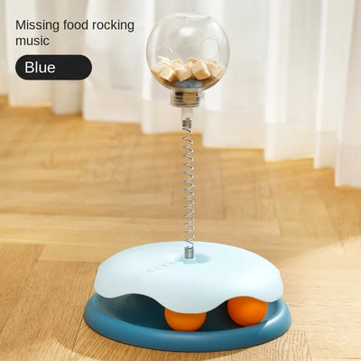 Interactive Cat & Dog Treat Ball – Puzzle Feeder Toy with Catnip | Slow Food Dispensing Fun