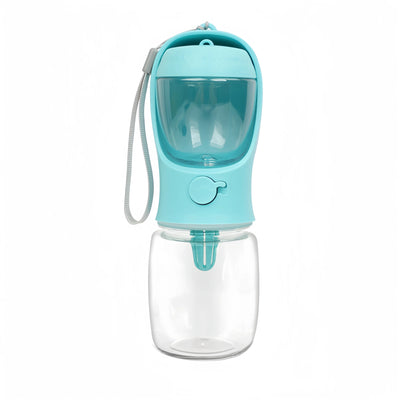 Portable Dog & Cat Water Bottle with Food Container – Travel Feeder Bowl for Pets | Easy Outdoor Hydration