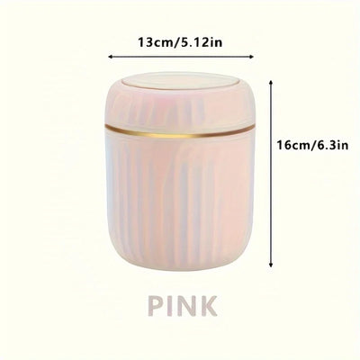Bedroom and Office Essential  Mini Desktop Trash Can with Lid  Made of Durable Plastic  Home Supplies