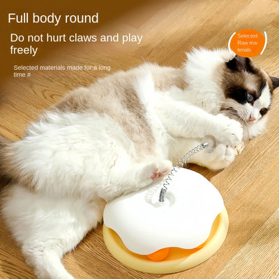 Interactive Cat & Dog Treat Ball – Puzzle Feeder Toy with Catnip | Slow Food Dispensing Fun