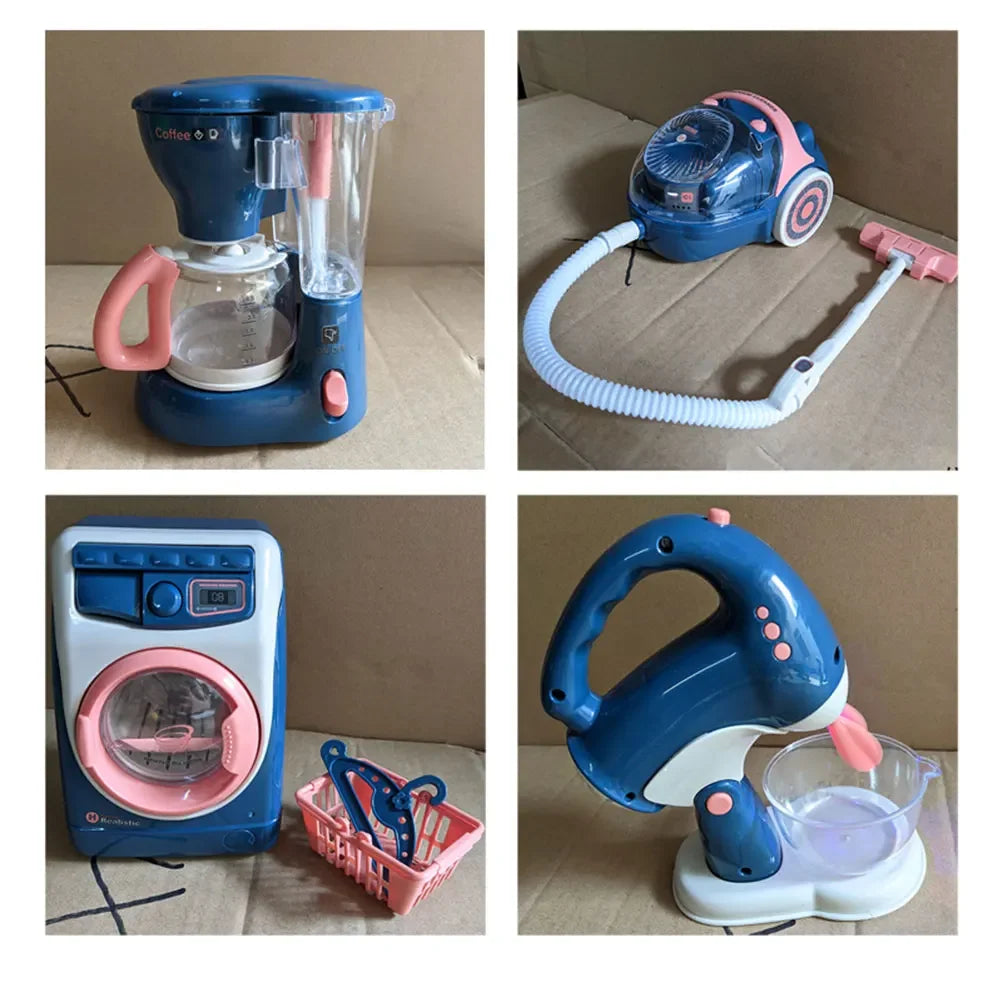 Simulation House Appliances Kitchen Infant Toys For Kids Electric Cleaning Play Sets Toys for Girls Washing Machine Appliance